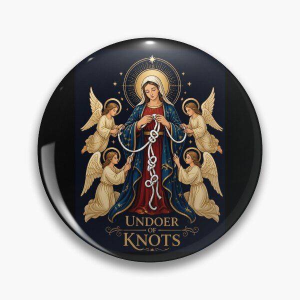Item preview, Our Lady Undoer of Knots Catholic Virgin Mary Artwork designed and sold by Apostolic Art & Apparel.