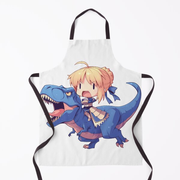 Item preview, Saber Fate Stay Night Blue Chibi Dinosaur Quest designed and sold by Dashsopaner.
