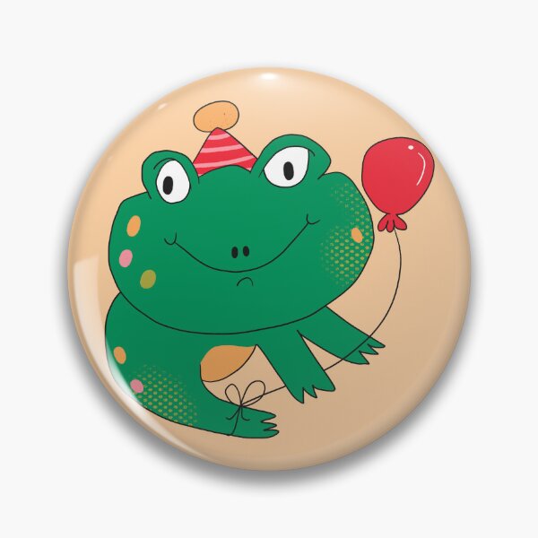 Item preview, Birthday Party Freddy Frog (Red) designed and sold by yellowflowerhut.