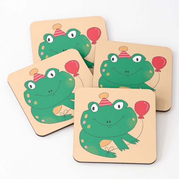 Item preview, Birthday Party Freddy Frog (Red) designed and sold by yellowflowerhut.