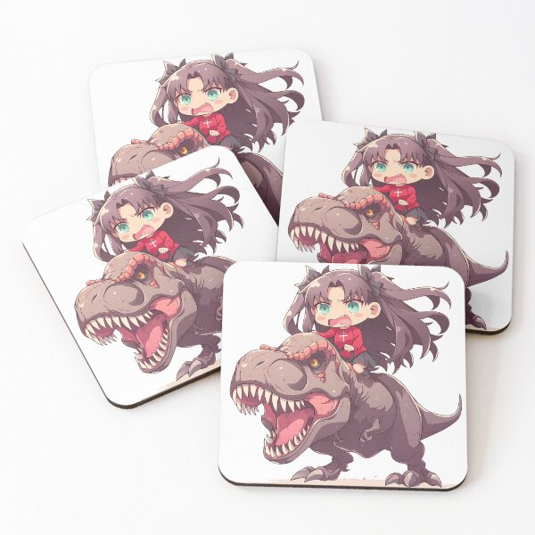 Item preview, Rin Tohsaka Fate Stay Night Chibi Dinosaur Charge designed and sold by Dashsopaner.