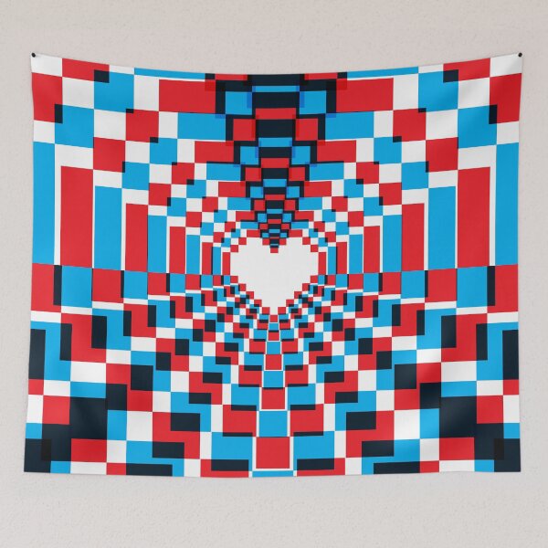 Item preview, Pixel Heart Kaleidoscope - 3D designed and sold by animinimal.
