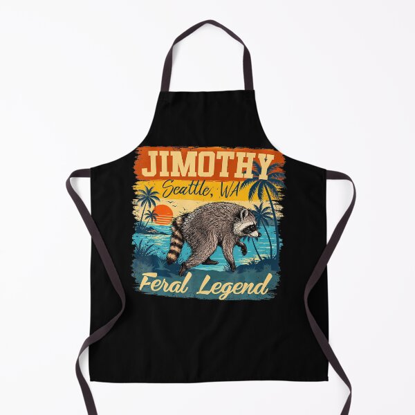 Item preview, Vintage Jimothy Raccoon Feral Legend Wildlife Viral designed and sold by Apparel-Vortex.
