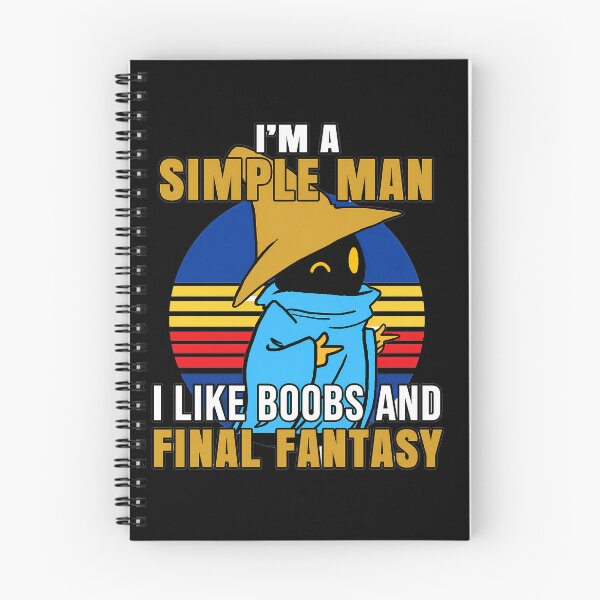 Item preview, I'm A Simple Man ILike Boobs And Final Fantasy designed and sold by PastelWingg.