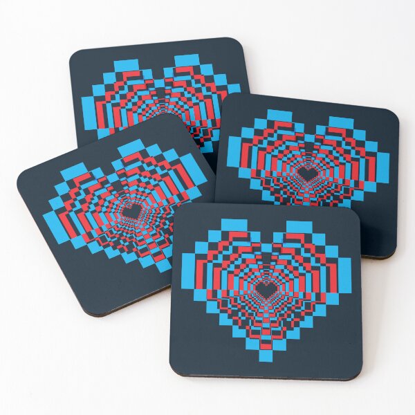 Item preview, Dark Pixel Heart - 3D  designed and sold by animinimal.