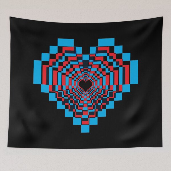 Item preview, Darkest Pixel Heart - 3D  designed and sold by animinimal.