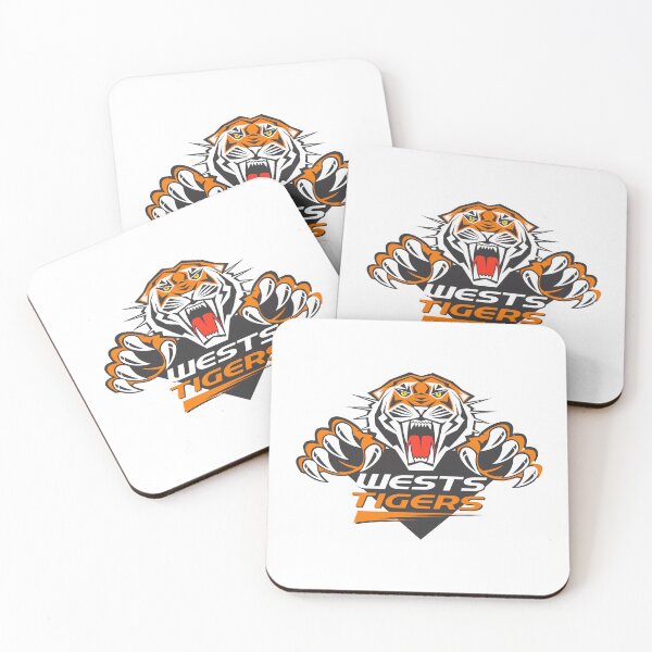 Item preview, Wests Tigers NRL Team Mascot Logo Tiger Claws Design designed and sold by sarahdeva.