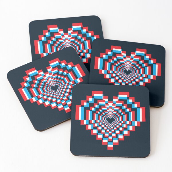 Item preview, Dark Pixel Heart - 3D 2 designed and sold by animinimal.