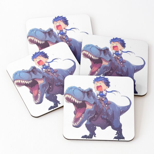 Item preview, Lancer Fate Stay Night Blue Chibi Dinosaur Charge designed and sold by Dashsopaner.