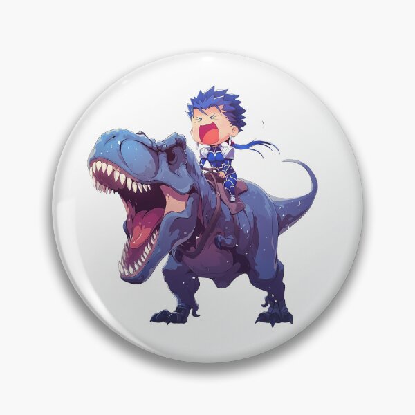 Item preview, Lancer Fate Stay Night Blue Chibi Dinosaur Charge designed and sold by Dashsopaner.