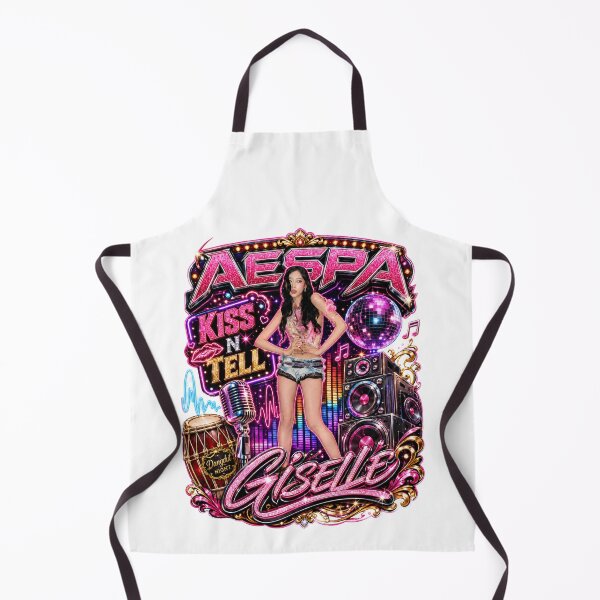 Item preview, aespa Giselle retro amusement park glowing lights graphic designed and sold by Valereekmerch.