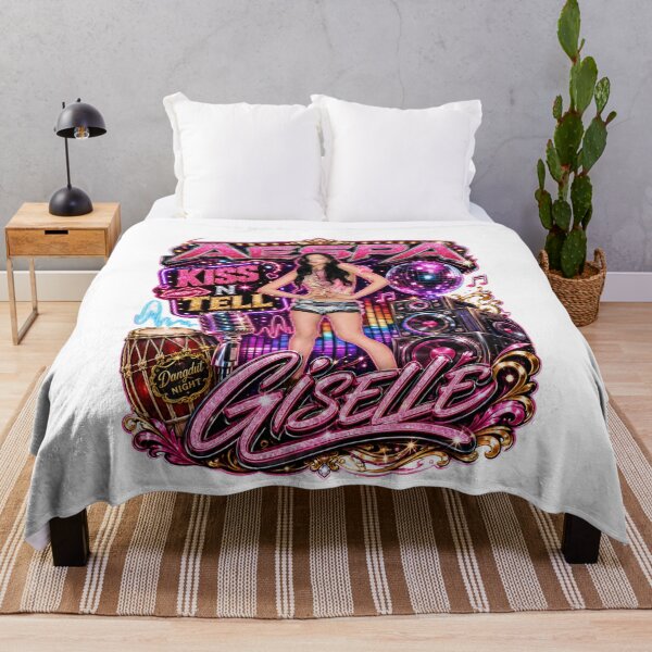 Item preview, aespa Giselle retro amusement park glowing lights graphic designed and sold by Valereekmerch.