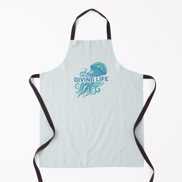 Item preview, Teal Jellyfish Diving Life Ocean Scuba Diver Graphic designed and sold by KiwiRider.