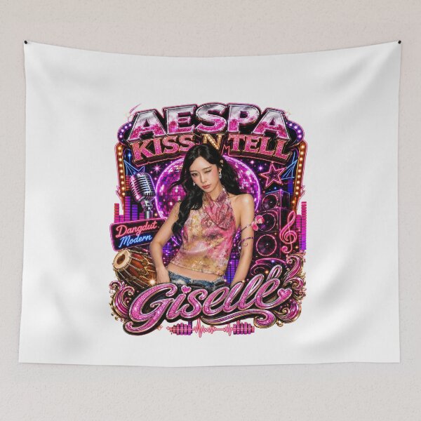 Item preview,  Giselle aespa dreamy carousel horse retro aesthetic print designed and sold by Valereekmerch.