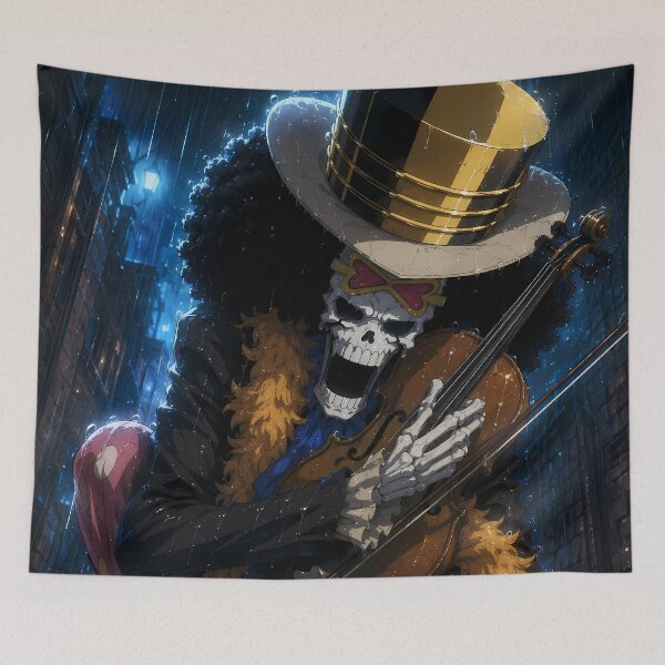 Item preview, Brook One Piece Rainy Alley Violin Mood designed and sold by Dashsopaner.