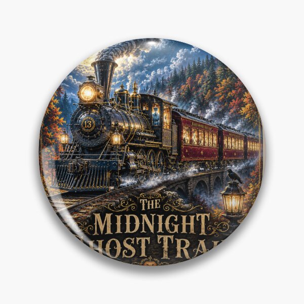 Item preview, The Midnight Ghost Train | Haunted Victorian Steam Locomotive | Halloween Gothic Art designed and sold by Novel Works Studio.