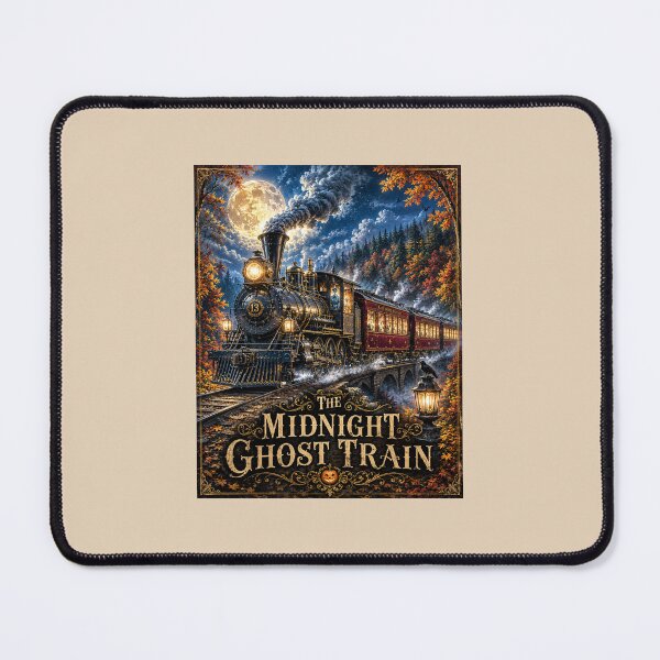 Item preview, The Midnight Ghost Train | Haunted Victorian Steam Locomotive | Halloween Gothic Art designed and sold by Novel Works Studio.