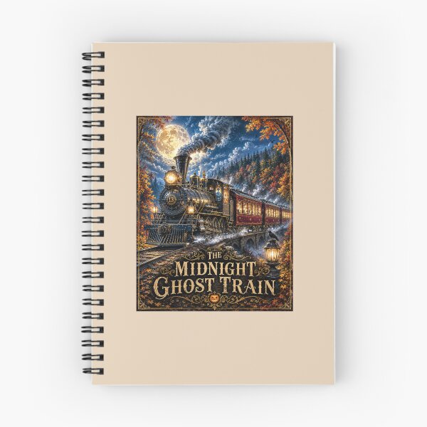 Item preview, The Midnight Ghost Train | Haunted Victorian Steam Locomotive | Halloween Gothic Art designed and sold by Novel Works Studio.