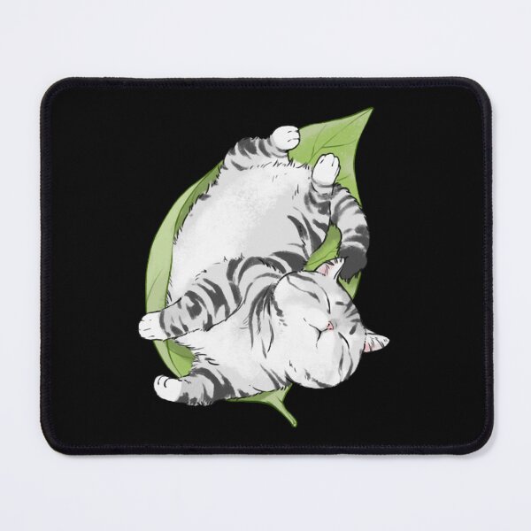 Item preview, Chis Cat Sleep In A Leaf Cute Watercolor Kitten Napping Art designed and sold by Minranshop.