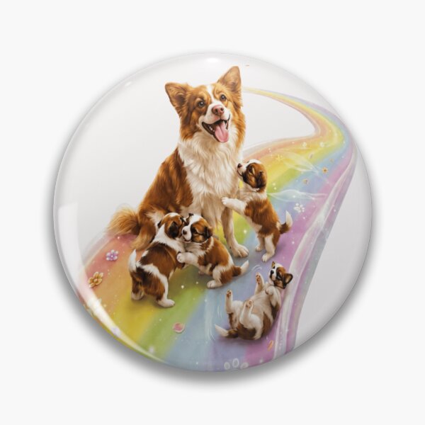 Item preview, #JusticeForWangwang “Rainbow Bridge Puppies” Mother Dog Memorial Animal Gift designed and sold by MagicatcoArt.