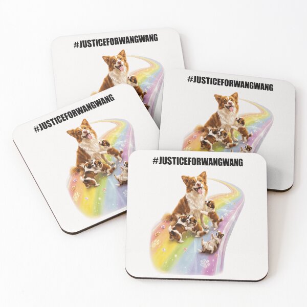 Item preview, #JusticeForWangwang “Rainbow Bridge Puppies” Mother Dog Memorial Animal Gift designed and sold by MagicatcoArt.