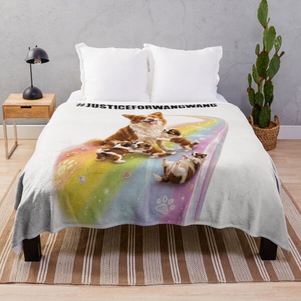 Item preview, #JusticeForWangwang “Rainbow Bridge Puppies” Mother Dog Memorial Animal Gift designed and sold by MagicatcoArt.