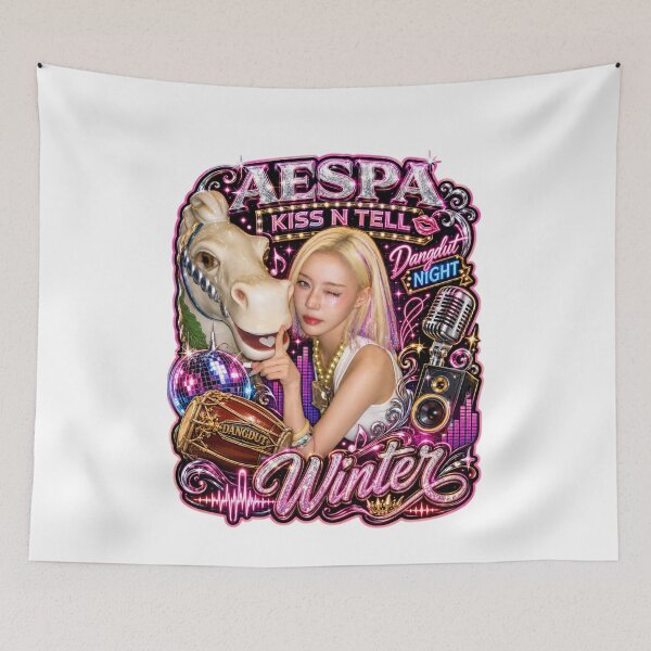 Item preview, aespa Winter vintage Y2K yellow tank outfit print designed and sold by Valereekmerch.