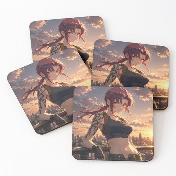 Item preview, Revy Black Lagoon Rooftop Sunset Confidence designed and sold by Dashsopaner.