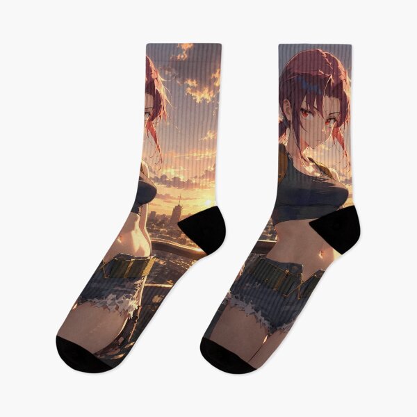 Item preview, Revy Black Lagoon Rooftop Sunset Confidence designed and sold by Dashsopaner.