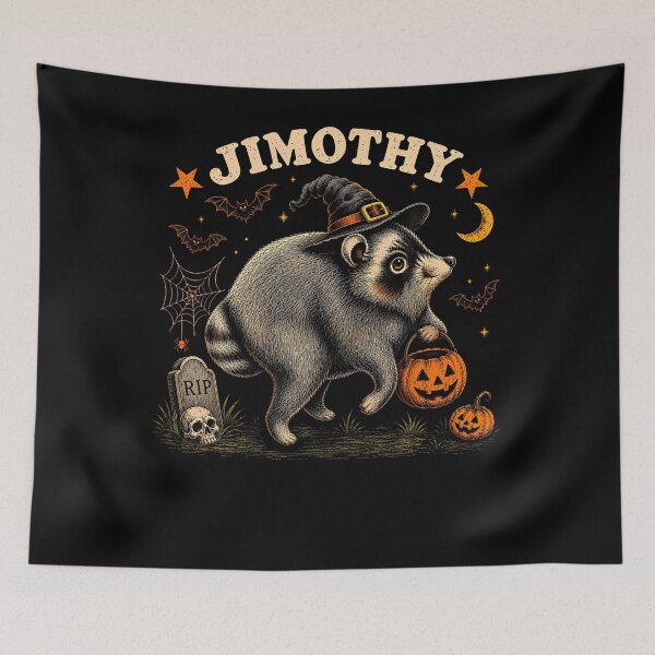 Item preview, Jimothy Seattle Raccoon Halloween Shirt Funny Animal Meme designed and sold by Apparel-Vortex.