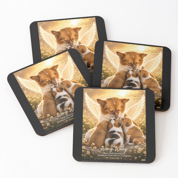 Item preview, Justice for Wangwang “Run Free Sweet Girl” Angel Mother Dog Memorial Gift designed and sold by CanvasFuse.