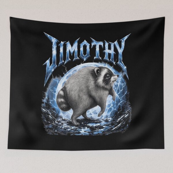 Item preview, Jimothy Viral Raccoon Meme Funny Raccoon Howling At The Moon designed and sold by Apparel-Vortex.