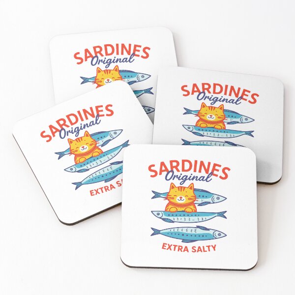 Artikelvorschau, Sardinen Original Katze entworfen und verkauft von HBDStudio.
