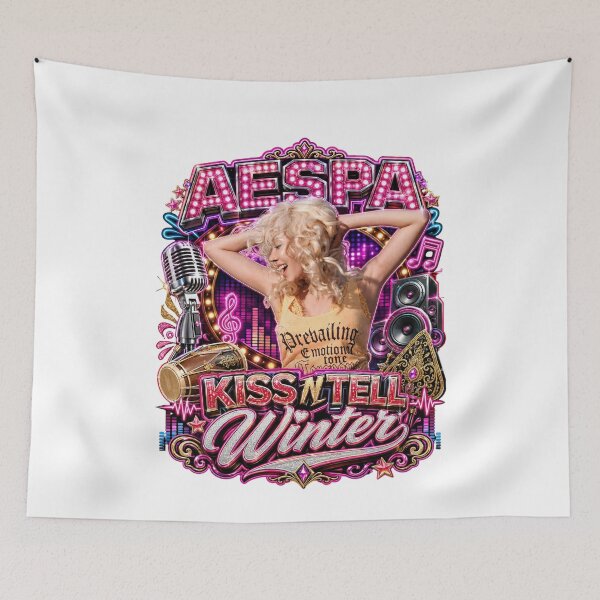 Item preview, Winter aespa vintage amusement park night light art designed and sold by Valereekmerch.