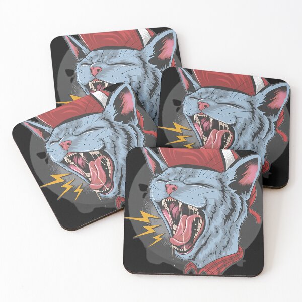 Item preview, Cat kitty scream t-shirt designed and sold by miwikiw.