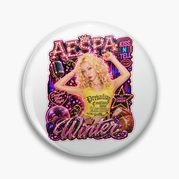 Item preview, aespa Winter vintage carnival night lights portrait art designed and sold by Valereekmerch.