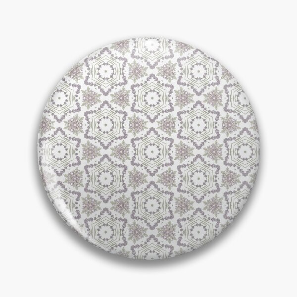 Item preview, Lavender Grey Snowflake Hexagon Geometric Pattern designed and sold by FawnFeatherCo.