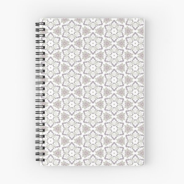 Item preview, Lavender Grey Snowflake Hexagon Geometric Pattern designed and sold by FawnFeatherCo.