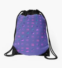 Abstract Squares Drawstring Bag