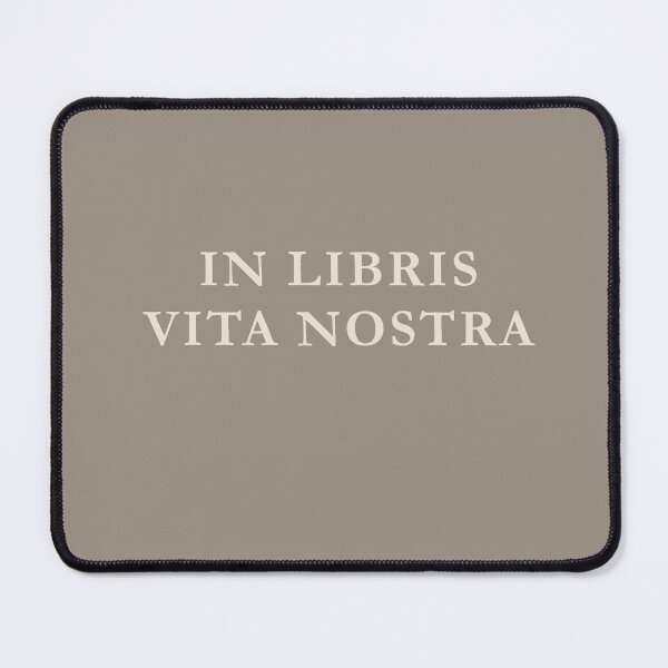 Item preview, In Libris Vita Nostra Latin Book Lover Dark Academia Design designed and sold by semenol.