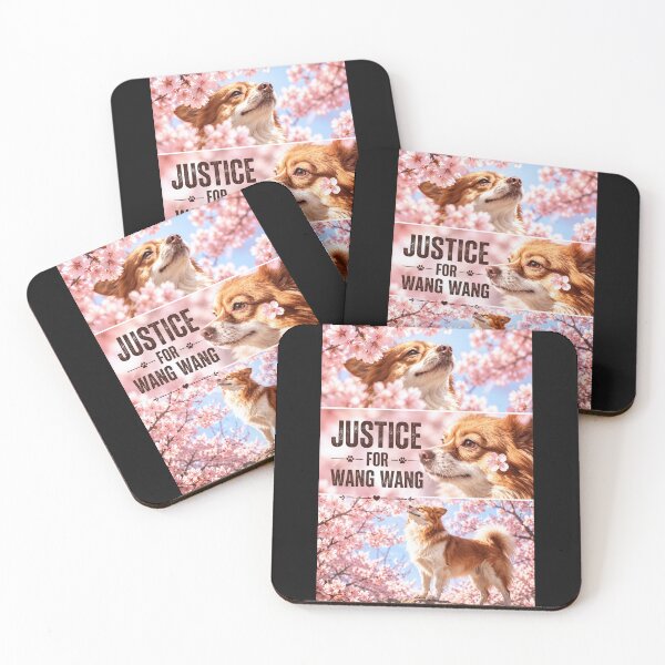 Item preview, Justice for Wang Wang “Cherry Blossom Dog” Memorial Animal Rights Gift designed and sold by CanvasFuse.