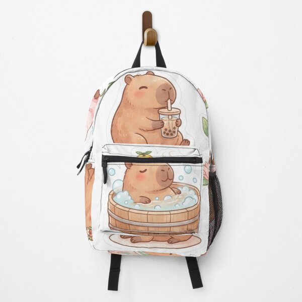 Item preview, Cute Capybara Spa Day Sticker | Kawaii Self Care Capybara designed and sold by yanderedev.
