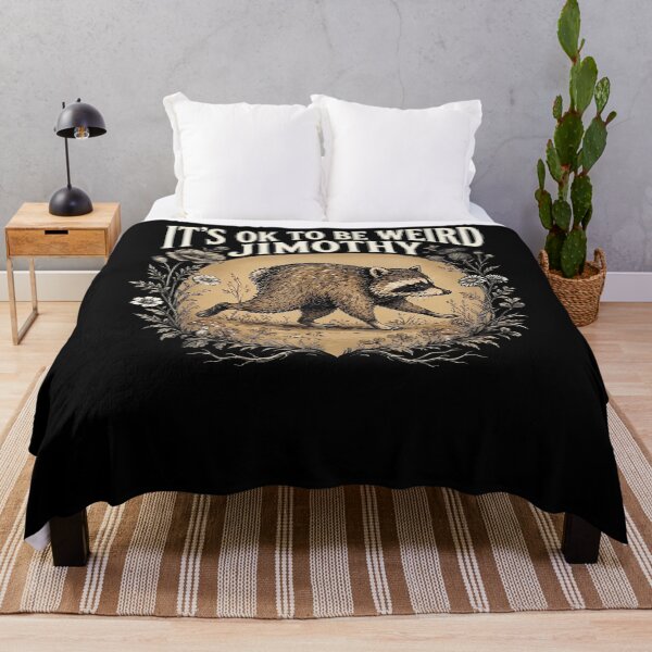 Item preview, It's Ok To Be Weird Jimothy Raccoon designed and sold by Apparel-Vortex.
