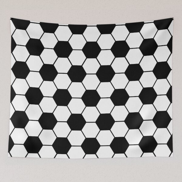 Item preview, Black Soccer Ball Pattern designed and sold by AshlinkaArt.