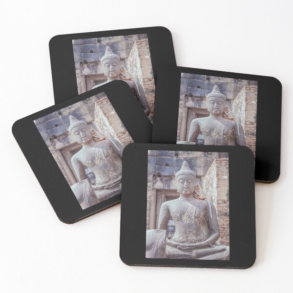 Item preview, sleeping monkey on buddha's shoulder lopburi thailand designed and sold by jararig.