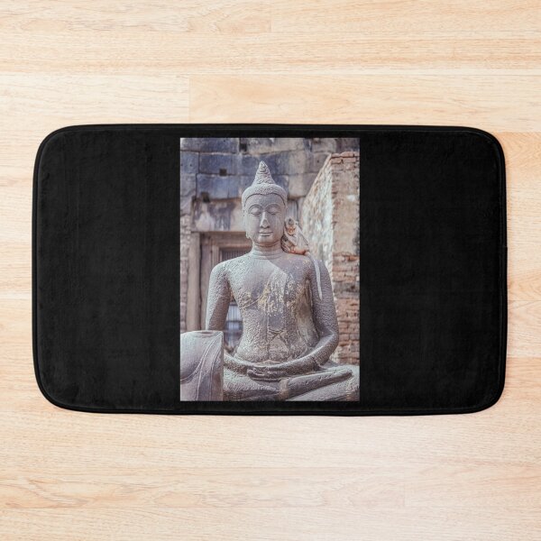 Item preview, sleeping monkey on buddha's shoulder lopburi thailand designed and sold by jararig.