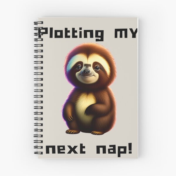 Item preview, Plotting My Next Nap Cute Sloth Funny Napping Quote designed and sold by Artemis & Woven Collective.