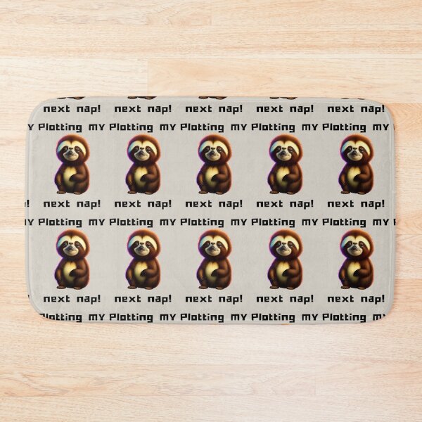 Item preview, Plotting My Next Nap Cute Sloth Funny Napping Quote designed and sold by Artemis & Woven Collective.