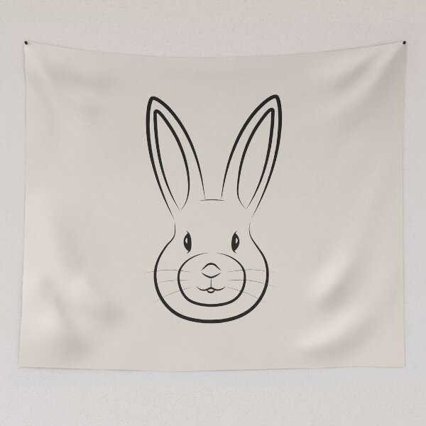 Item preview, Bunny Line Art Illustration designed and sold by OG-Graphics.