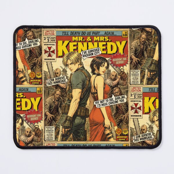 Item preview, Mr. & Mrs. Kennedy Vintage Retro Comic Cover Art designed and sold by Back2Collage.